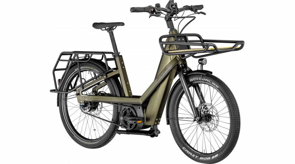 Bergamont E-Cargoville Bakery Elite E- Vélo Lastenroue Matt Olive Vert Mod. 2022 3 Bergamont E-Cargoville Bakery Elite E- Vélo Lastenroue Matt Olive Vert Mod. 2022